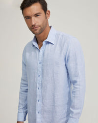 FERGUS PURE LINEN SHIRT MENS SHIRTS