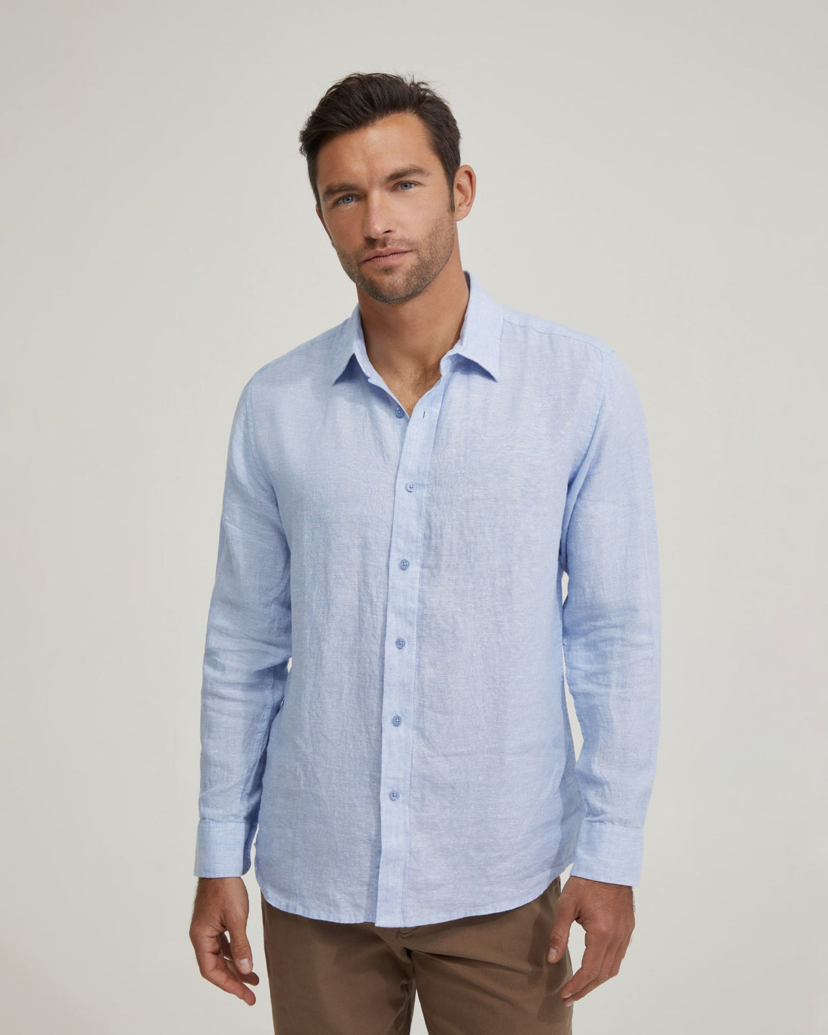 FERGUS PURE LINEN SHIRT MENS SHIRTS