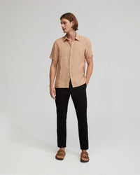 Leyton Pure Linen Short Sleeve Shirt MENS SHIRTS