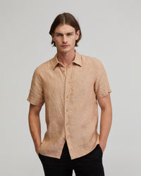 Leyton Pure Linen Short Sleeve Shirt MENS SHIRTS