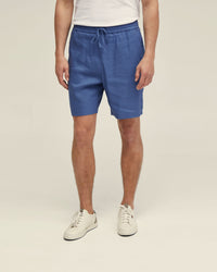 RUFUS LINEN PULL ON SHORTS MENS SHORTS