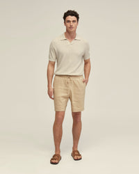 RUFUS LINEN PULL ON SHORTS MENS SHORTS