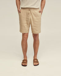 RUFUS LINEN PULL ON SHORTS MENS SHORTS