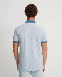 MACK STRIPED ORGANIC COTTON POLO MENS KNITS