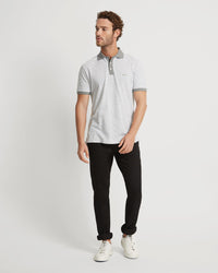 MACK STRIPED ORGANIC COTTON POLO MENS KNITS