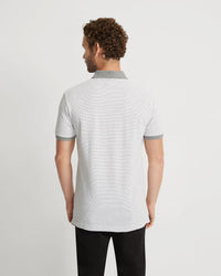 MACK STRIPED ORGANIC COTTON POLO MENS KNITS