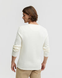 HENRY ORGANIC COTTON WAFFLE LONG SLEEVE TEE MENS KNITS