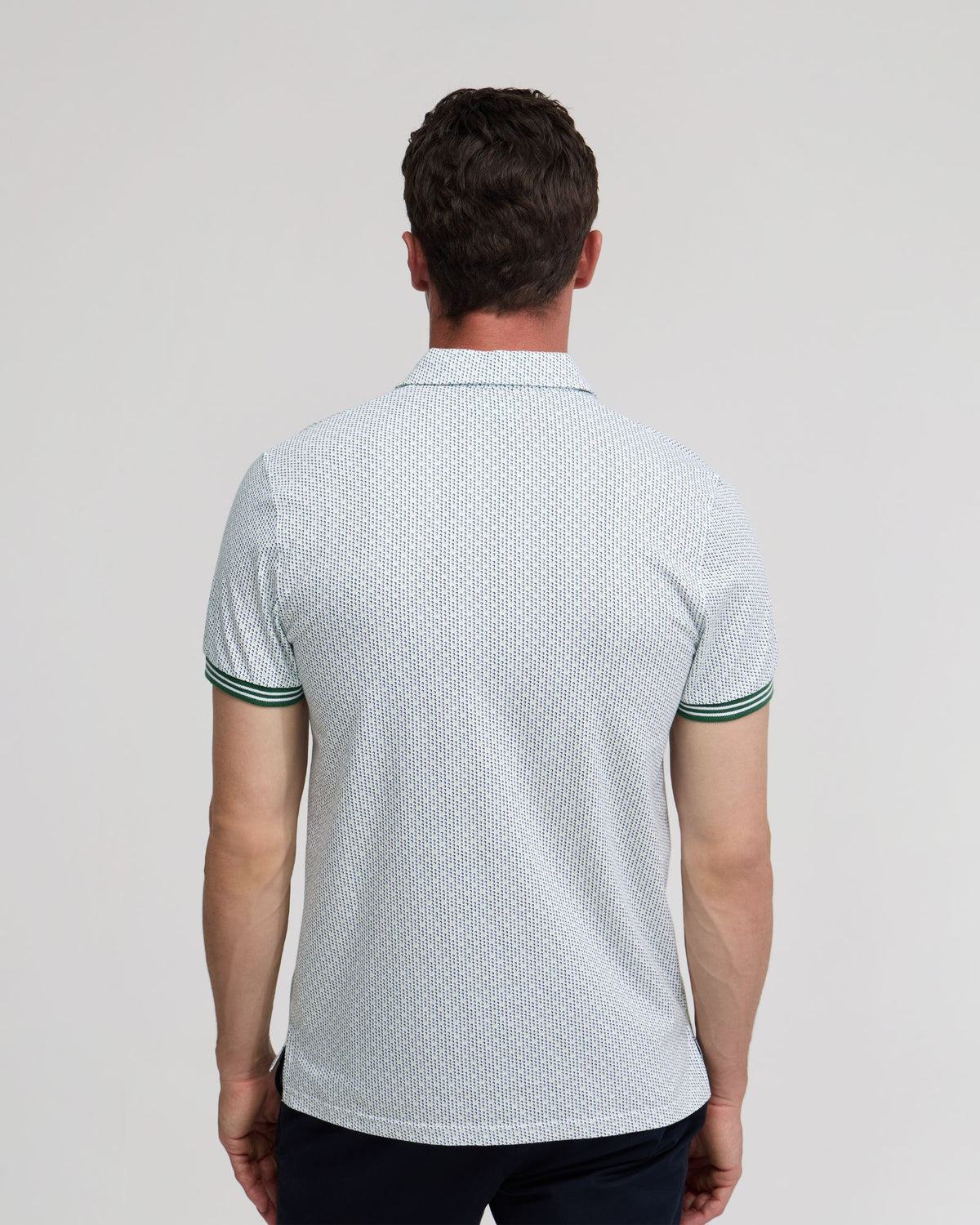 Milo Cotton Jersey Printed Polo - Available ~ 1-2 weeks MENS KNITS