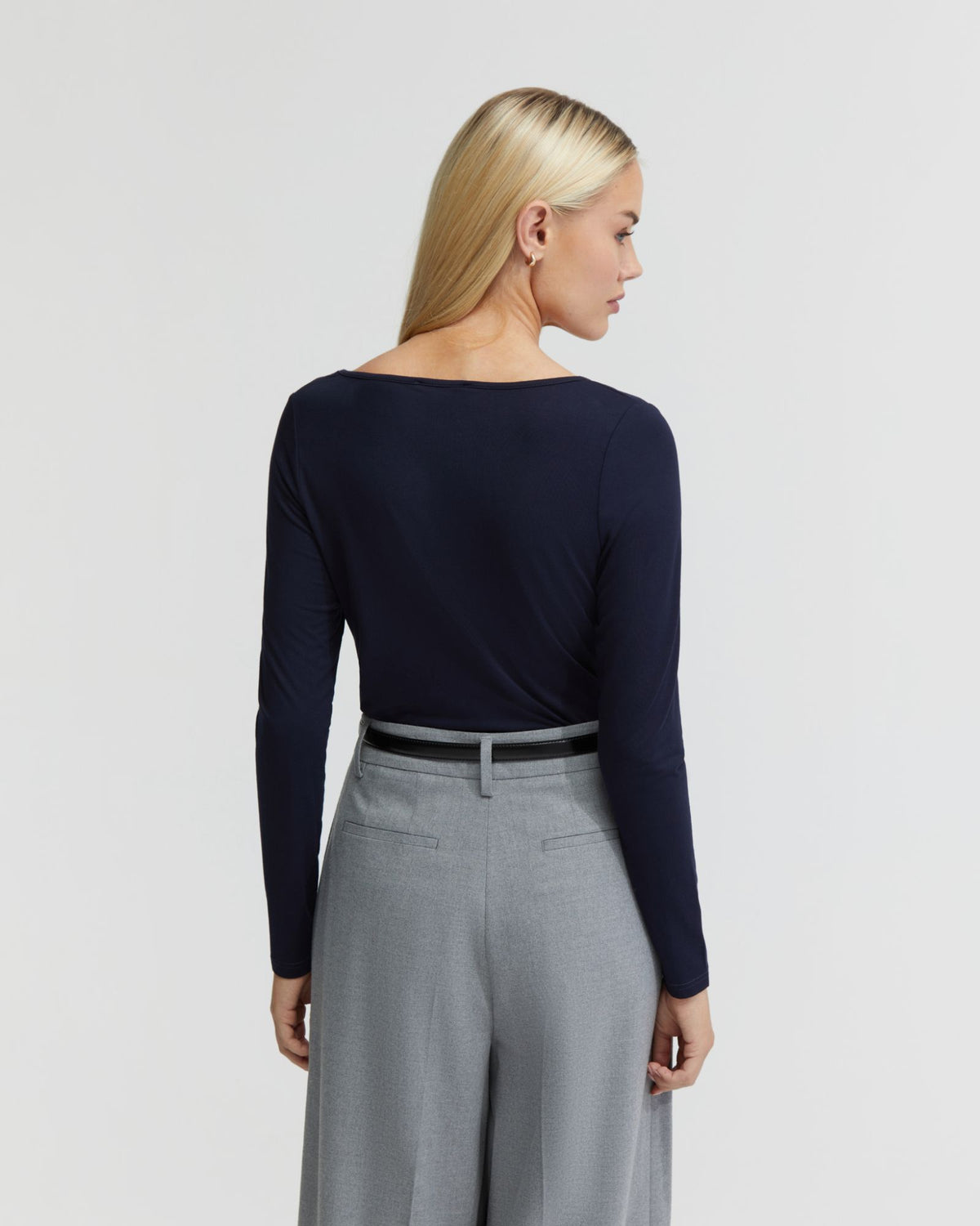 CASSIE SQUARE NECK LONG SLEEVE T-SHIRT - AVAILABLE ~ 1-2 weeks WOMENS TOPS