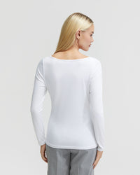 CASSIE SQUARE NECK LONG SLEEVE T-SHIRT - AVAILABLE ~ 1-2 weeks WOMENS TOPS