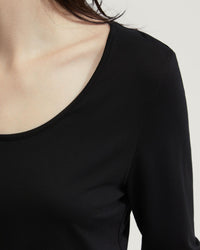 Delilah Scoop Neck Long Sleeve T-Shirt