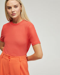 CAMILLA MESH TOP WOMENS TOPS