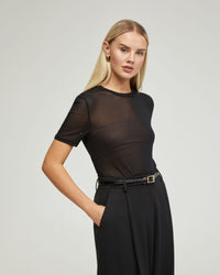 CAMILLA MESH TOP WOMENS TOPS