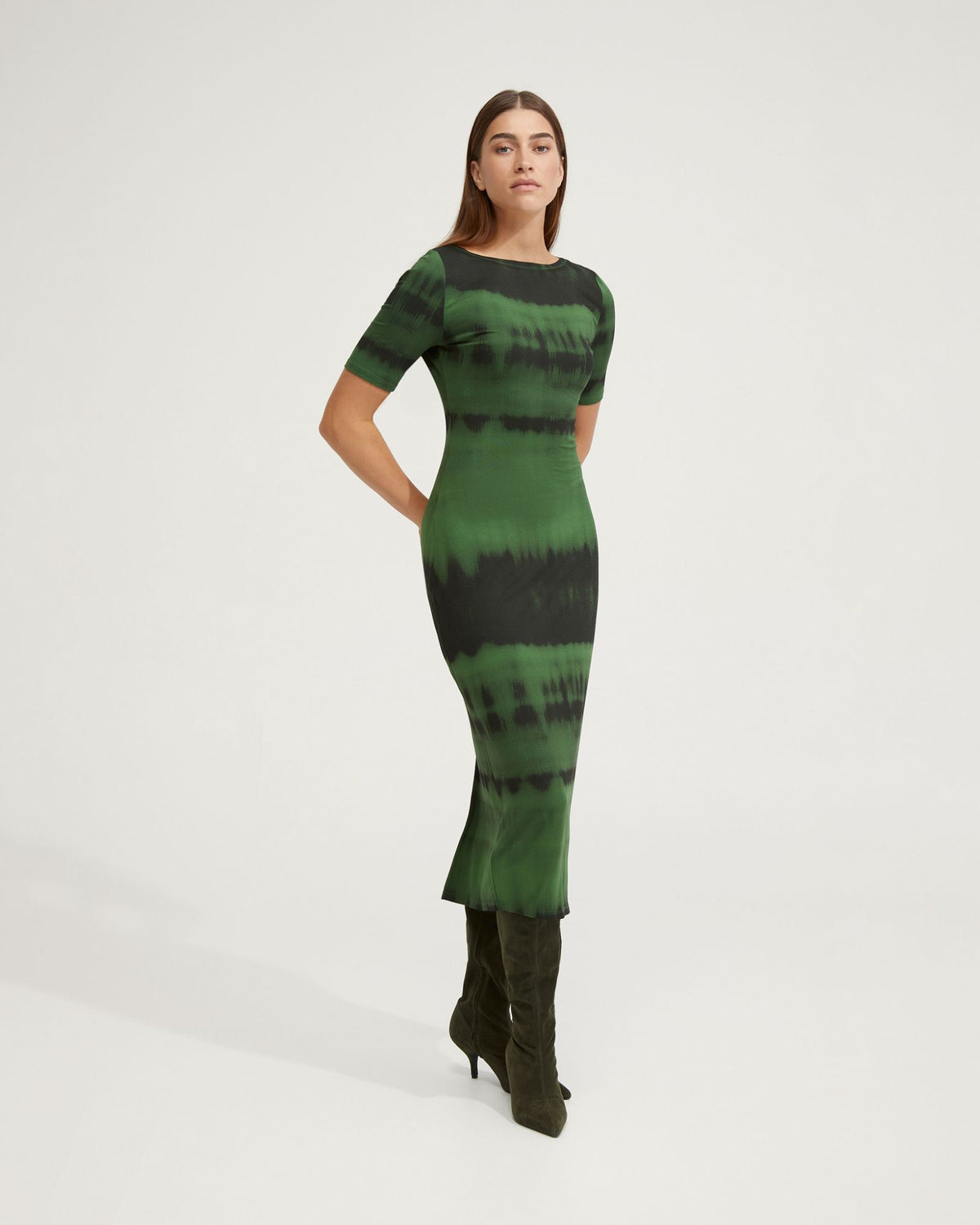 LEONIE PRINTED JERSEY DRESS - AVAILABLE ~ 1-2 weeks WOMENS DRESSES