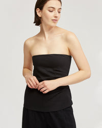 CLARA STRAPLESS PONTI TOP WOMENS TOPS