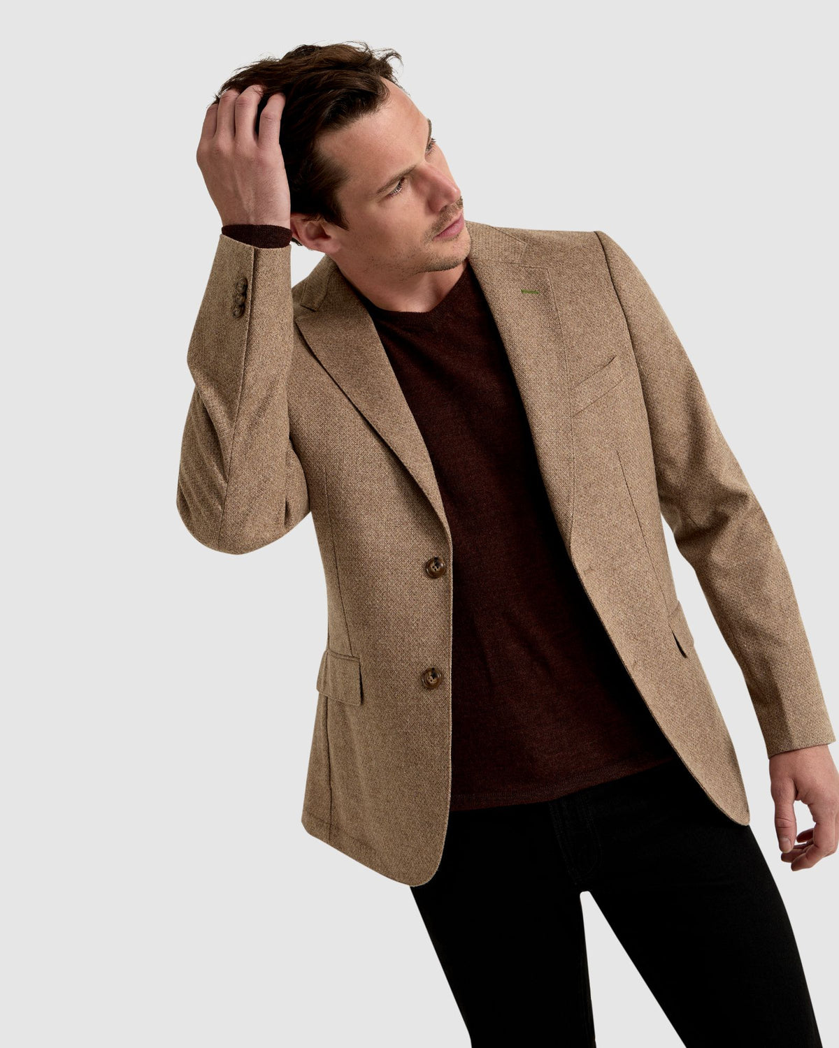 Woolen Blazer For Men Slim Fashion Spring Men'S Wool Blazer Male Casual  Suit Jacket Warm 4 Colors Business Coat A5115 - OnshopDeals.Com