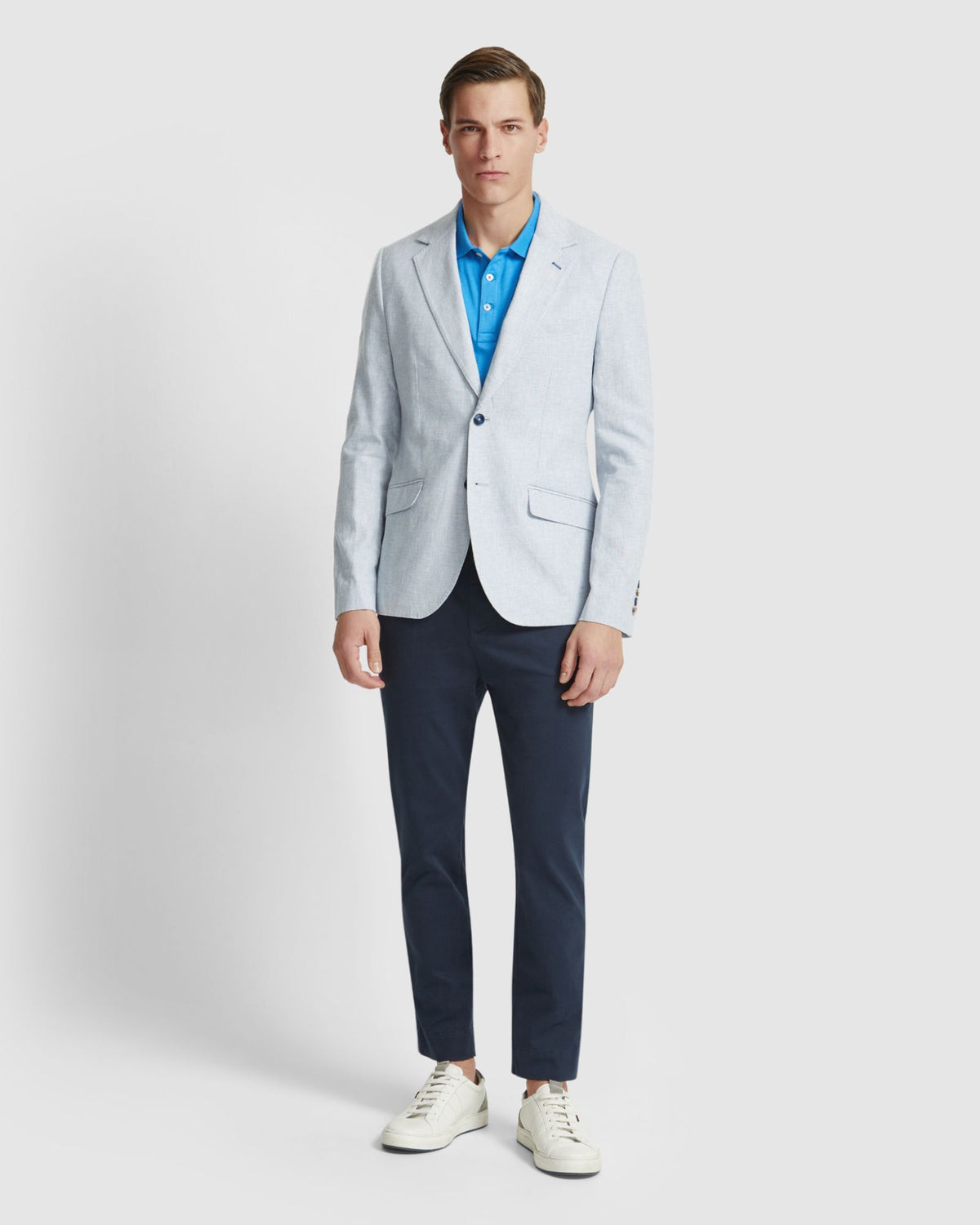 Mens linen hot sale blend blazer