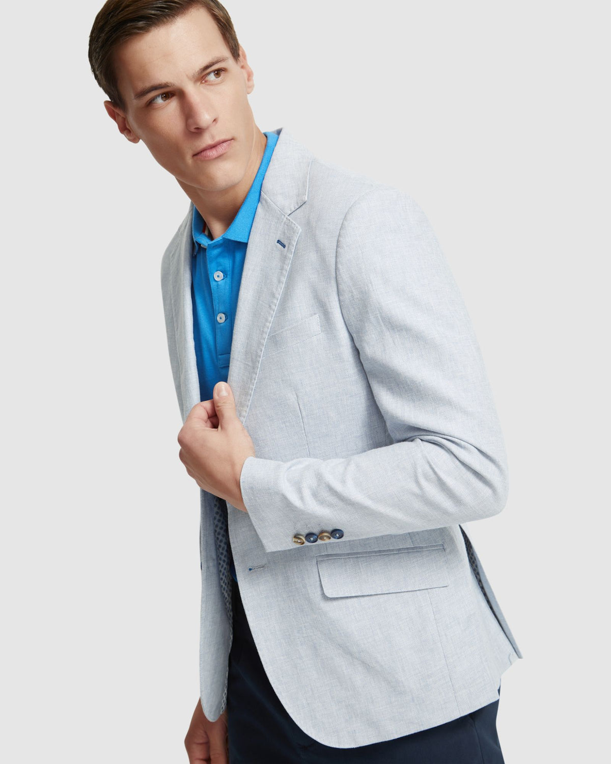 BLAKE LINEN BLEND BLAZER - AVAILABLE ~ 1-2 weeks MENS JACKETS AND COATS