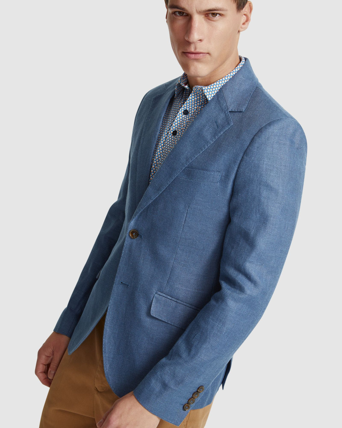 BLAKE LINEN BLEND BLAZER MENS JACKETS AND COATS