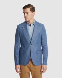 BLAKE LINEN BLEND BLAZER MENS JACKETS AND COATS