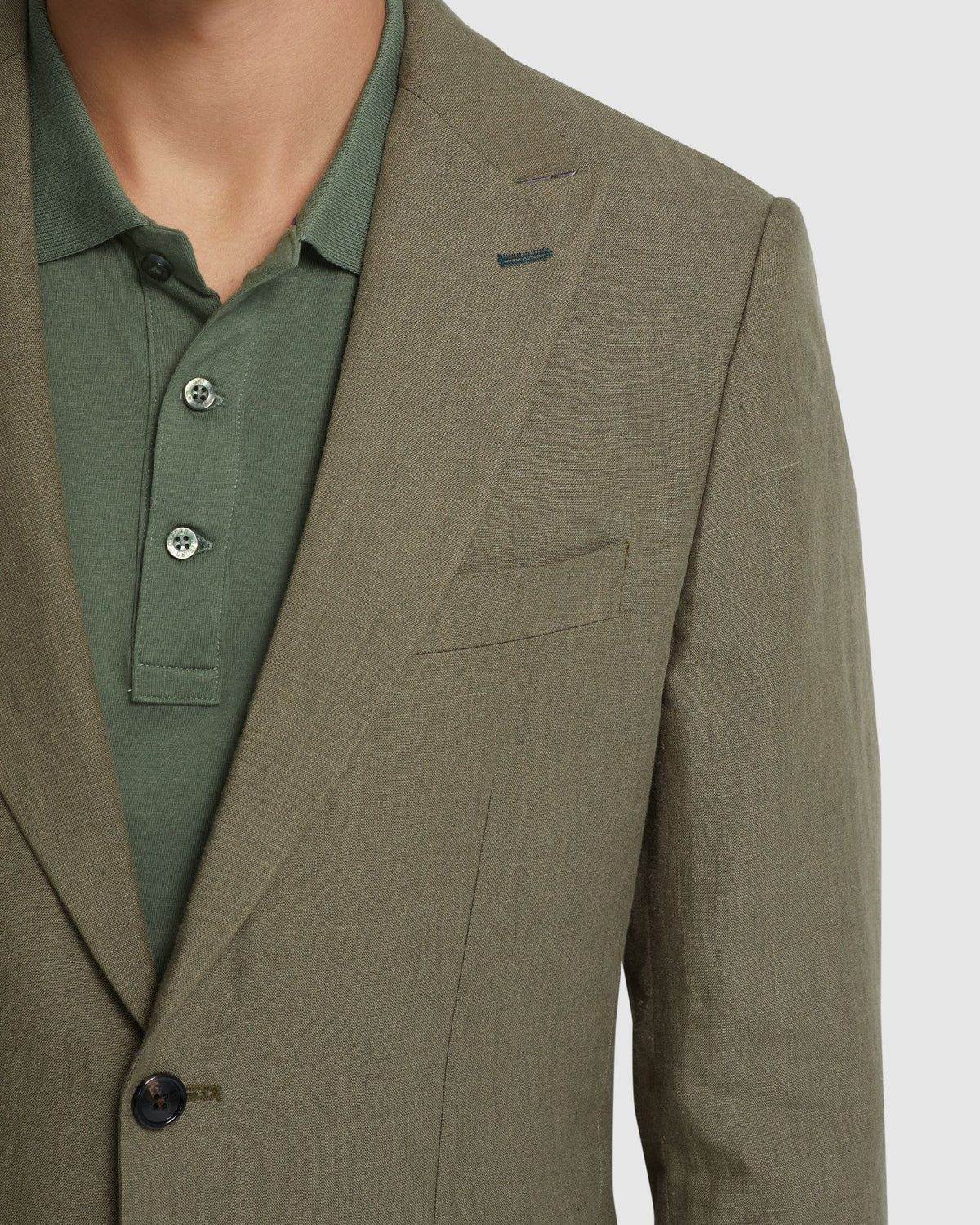 MILTON LINEN BLAZER WITH PEAK LAPEL - AVAILABLE ~ 1-2 weeks MENS JACKETS AND COATS