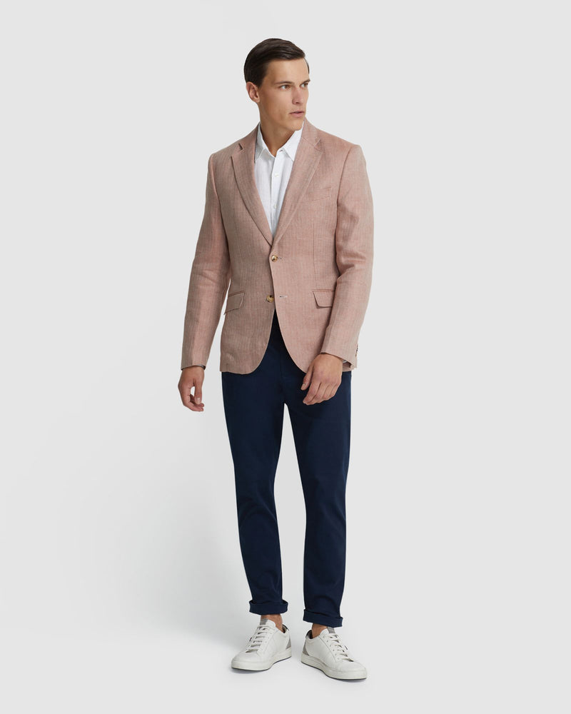 MILTON LINEN BLAZER - AVAILABLE ~ 1-2 weeks MENS JACKETS AND COATS