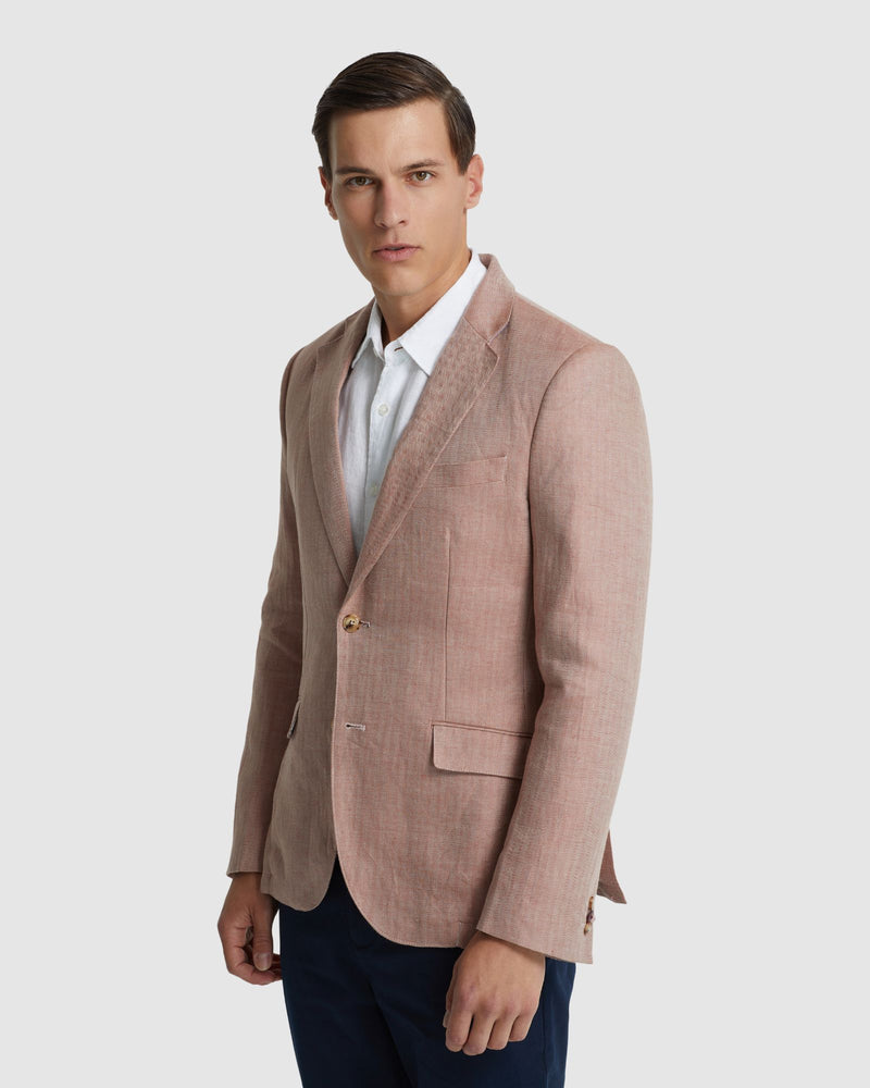 MILTON LINEN BLAZER - AVAILABLE ~ 1-2 weeks MENS JACKETS AND COATS