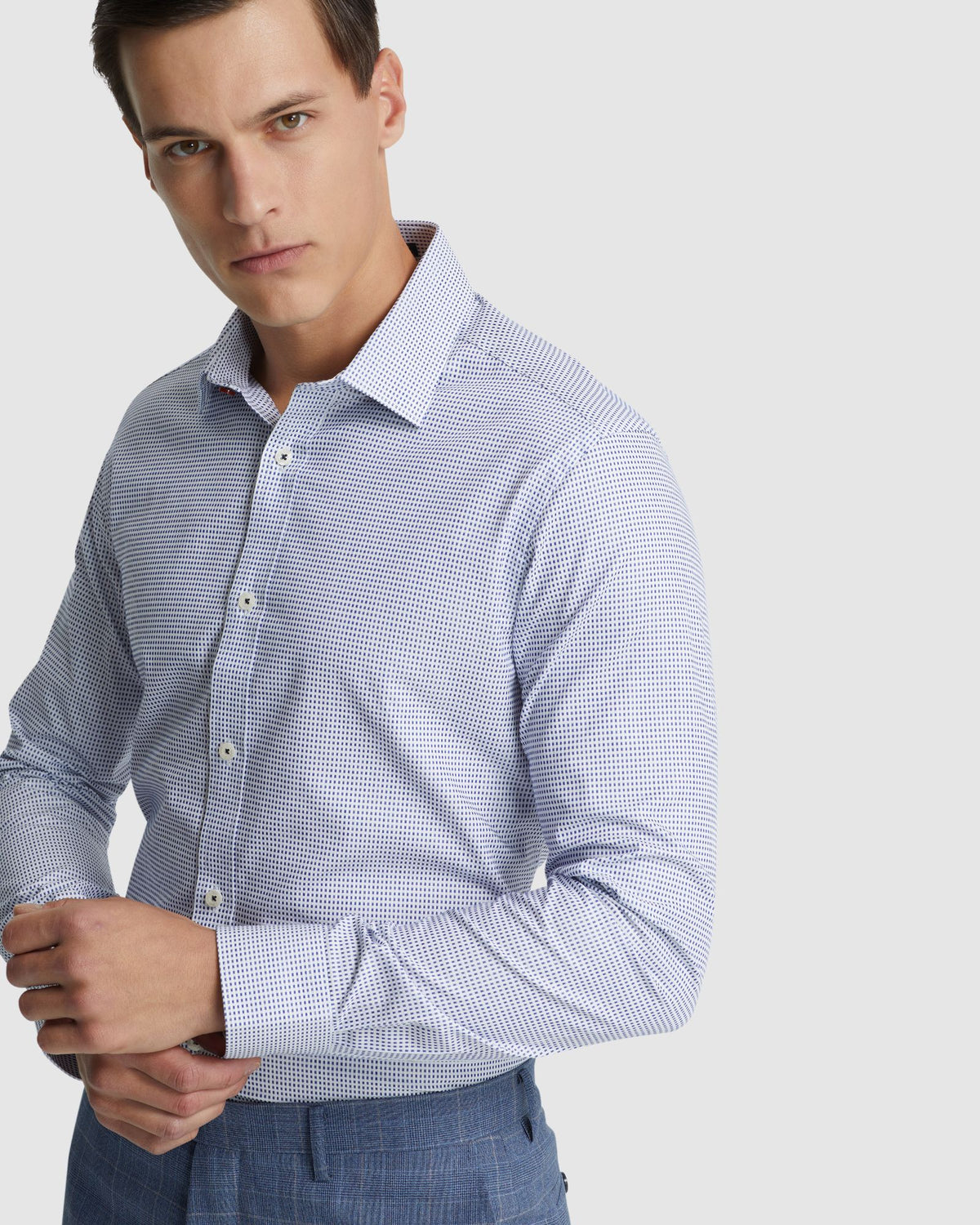 BECKTON MINI CHECK SHIRT MENS SHIRTS