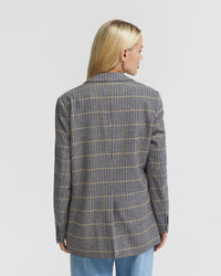 WILLOW WOOL RICH CHECK BLAZER WOMENS SUITS JKTS COATS