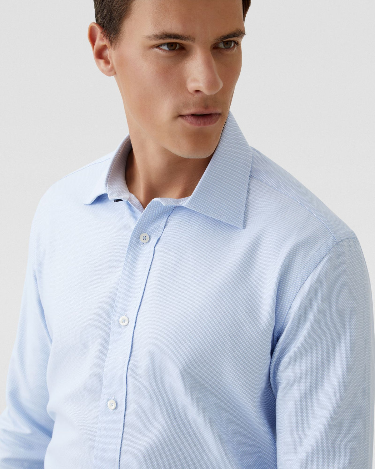 ISLINGTON COTTON DOBBY SHIRT MENS SHIRTS