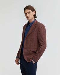 BLAKE WOOL RICH CHECK BLAZER MENS JACKETS AND COATS