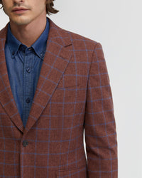 BLAKE WOOL RICH CHECK BLAZER MENS JACKETS AND COATS