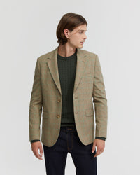 BLAKE WOOL RICH CHECK BLAZER MENS JACKETS AND COATS