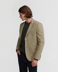 BLAKE WOOL RICH CHECK BLAZER MENS JACKETS AND COATS