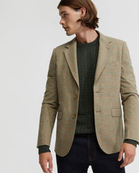 BLAKE WOOL RICH CHECK BLAZER MENS JACKETS AND COATS