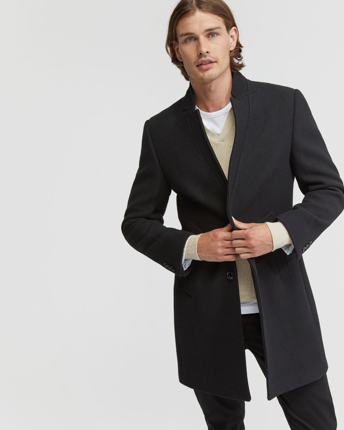 AUSTIN WOOL RICH OVERCOAT MENS JACKETS AND COATS