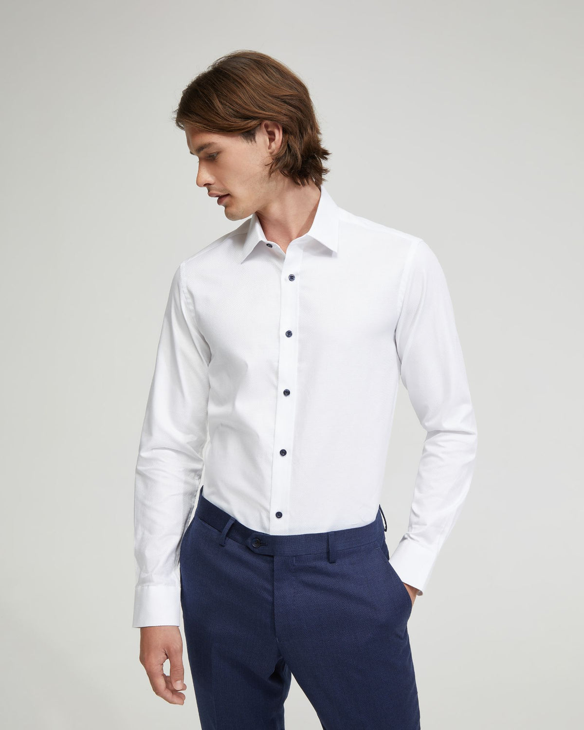 BECKTON DOBBY SHIRT MENS SHIRTS