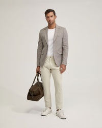 BLAKE LINEN BLEND CHECK BLAZER MENS JACKETS AND COATS