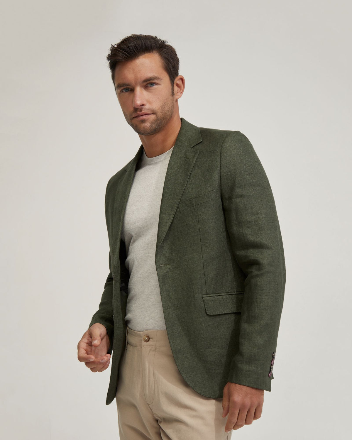 BLAKE LINEN BLAZER MENS JACKETS AND COATS