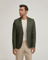 BLAKE LINEN BLAZER MENS JACKETS AND COATS