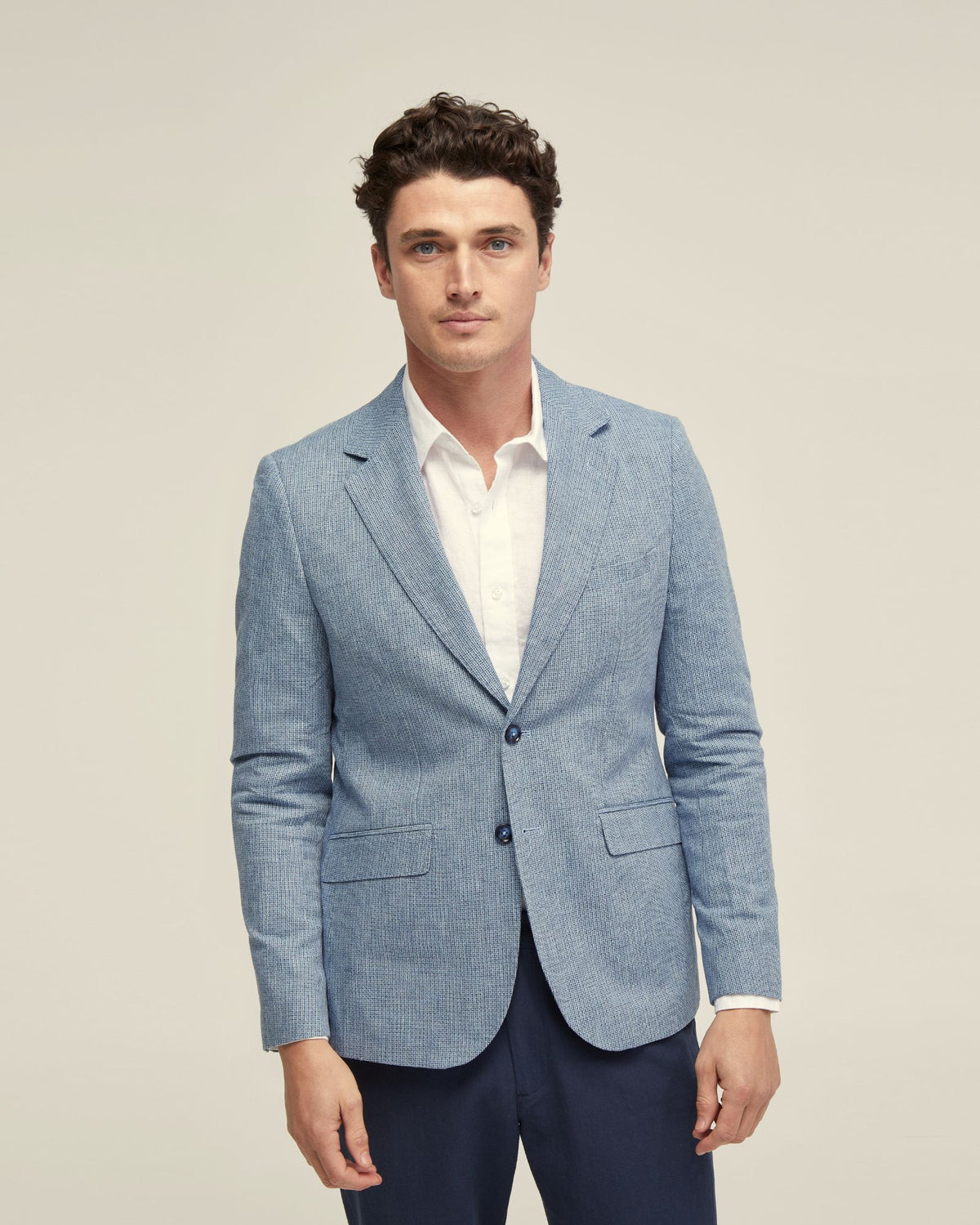 BLAKE LINEN BLEND BLAZER MENS JACKETS AND COATS