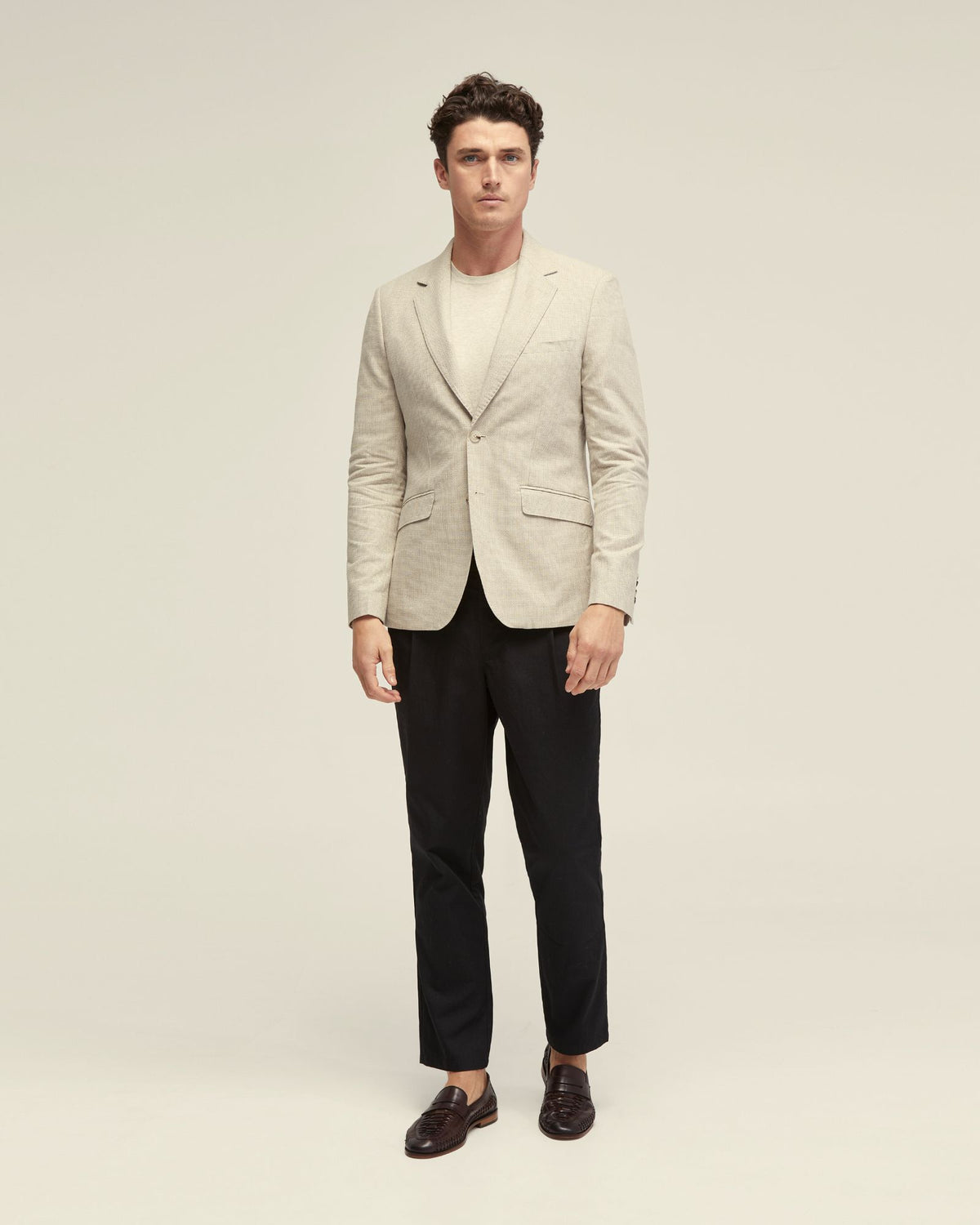 BLAKE LINEN BLEND BLAZER MENS JACKETS AND COATS