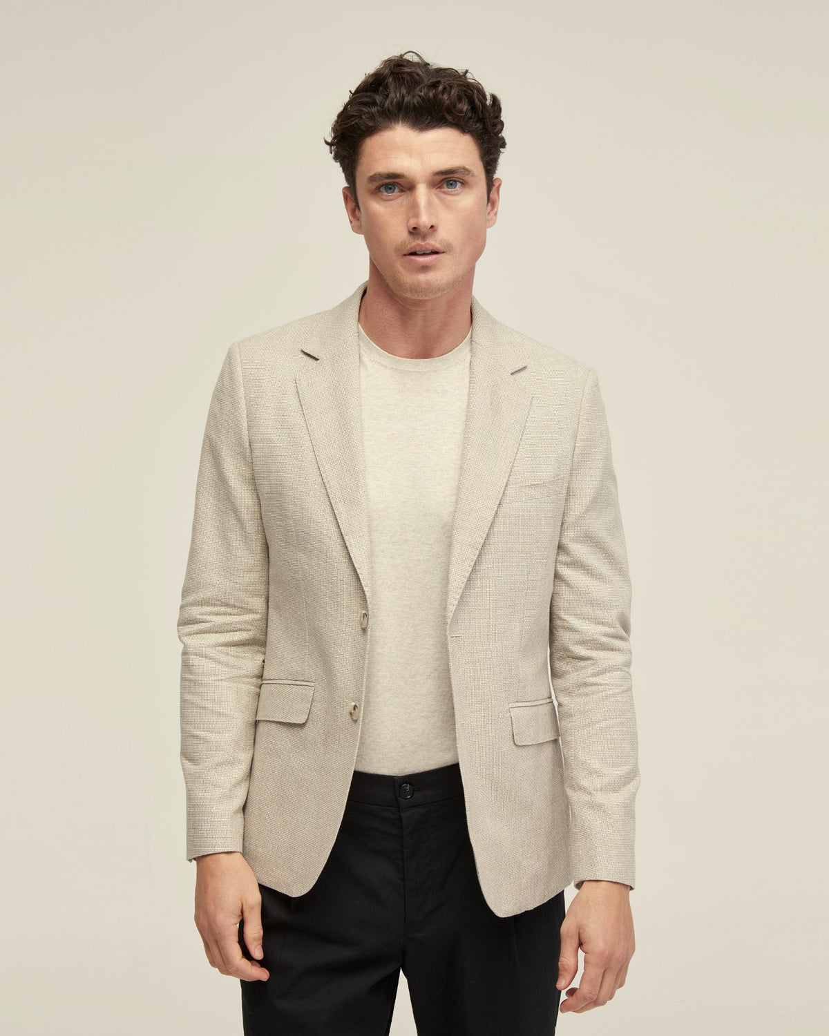 BLAKE LINEN BLEND BLAZER MENS JACKETS AND COATS