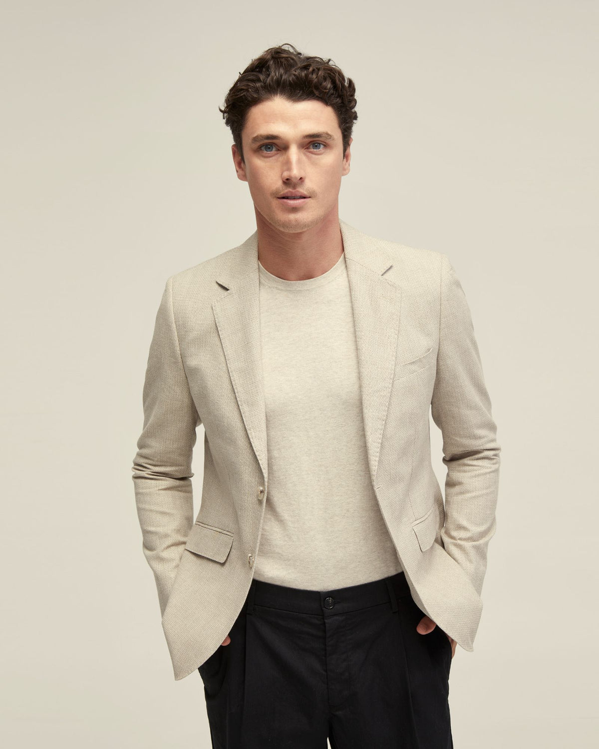 BLAKE LINEN BLEND BLAZER MENS JACKETS AND COATS