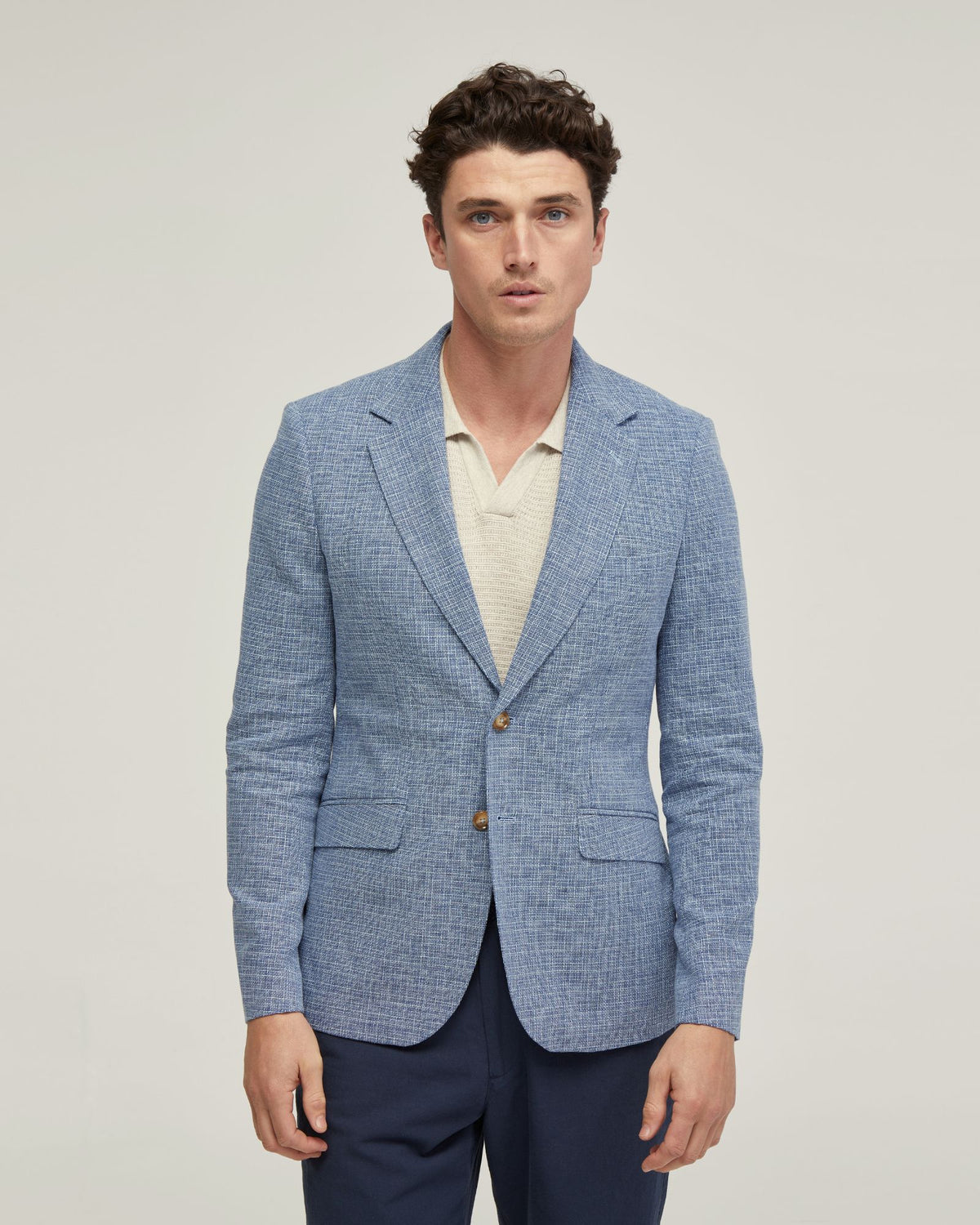 BLAKE LINEN BLEND BLAZER MENS JACKETS AND COATS