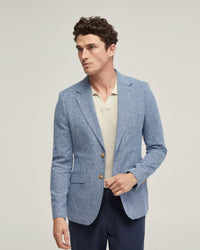 BLAKE LINEN BLEND BLAZER MENS JACKETS AND COATS