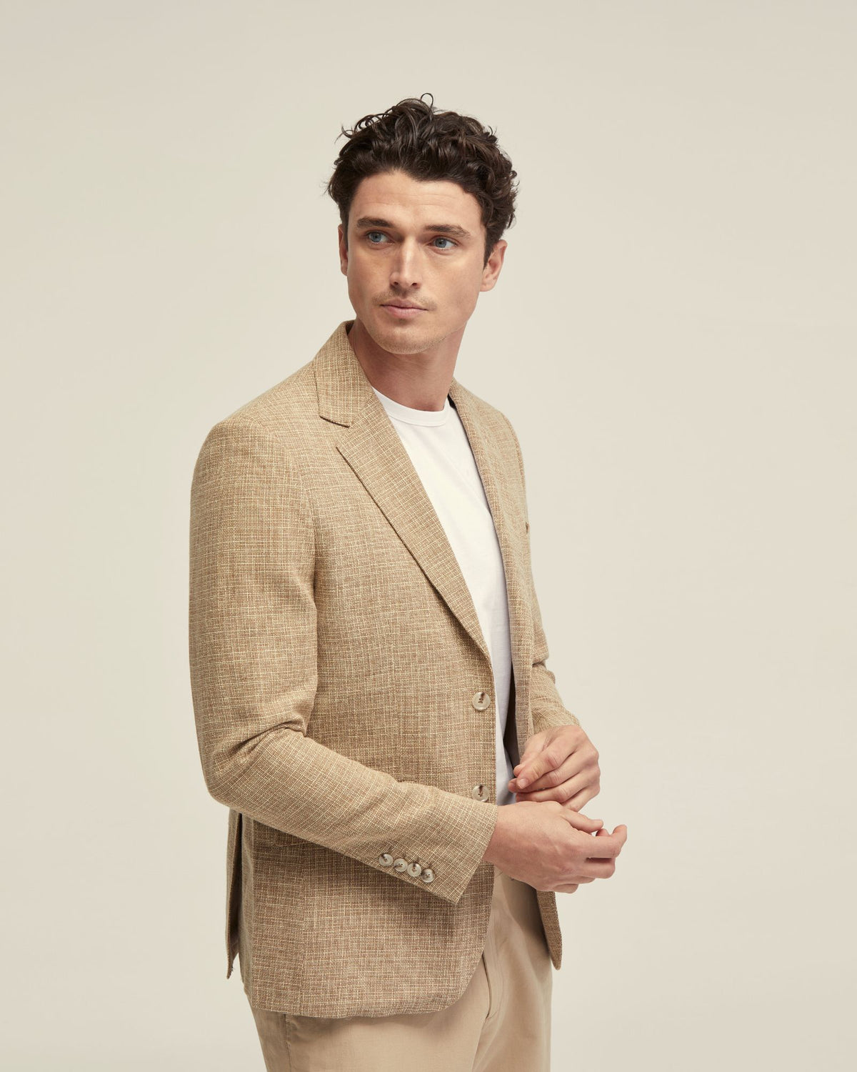 BLAKE LINEN BLEND BLAZER MENS JACKETS AND COATS