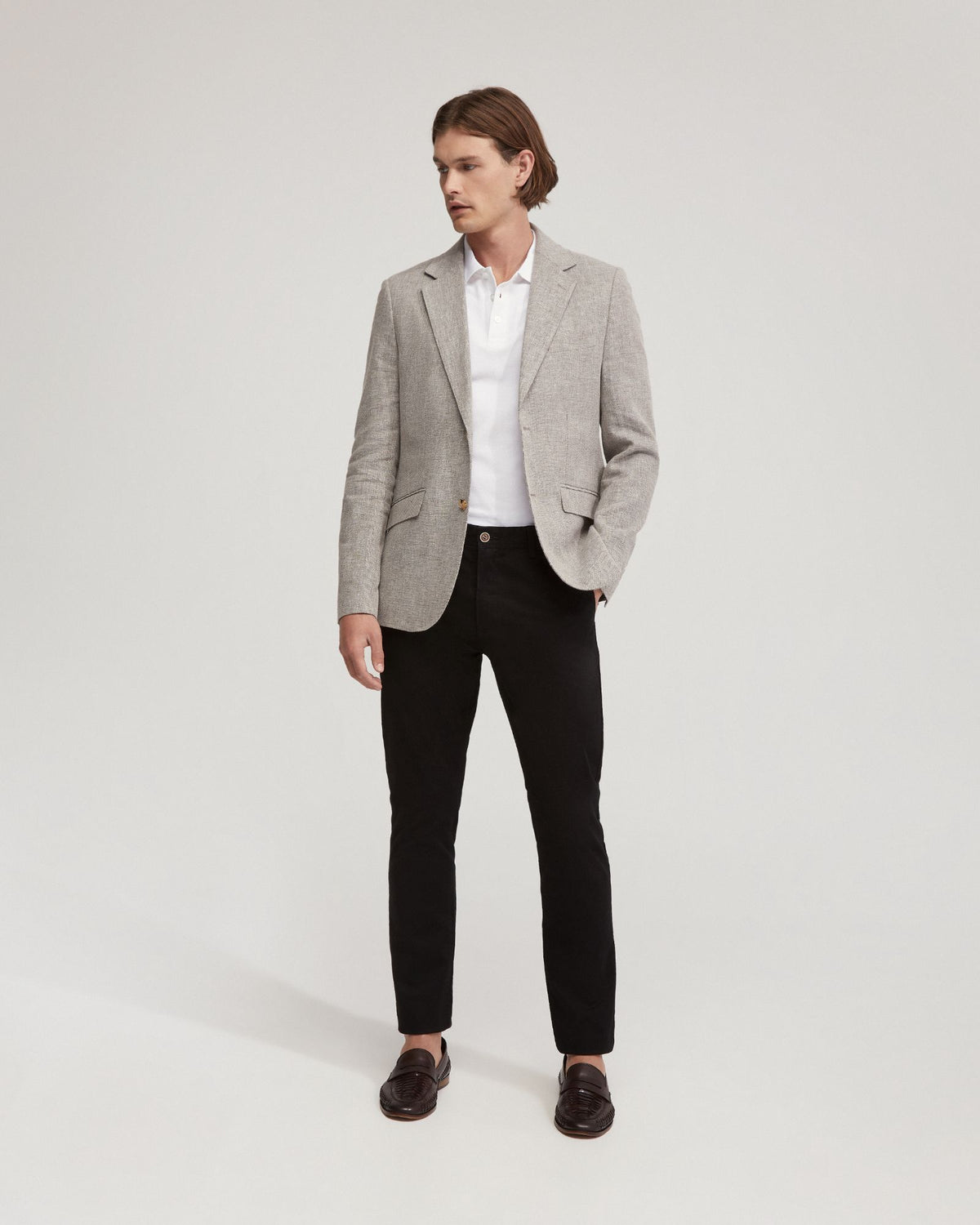 BLAKE LINEN BLEND BLAZER MENS JACKETS AND COATS