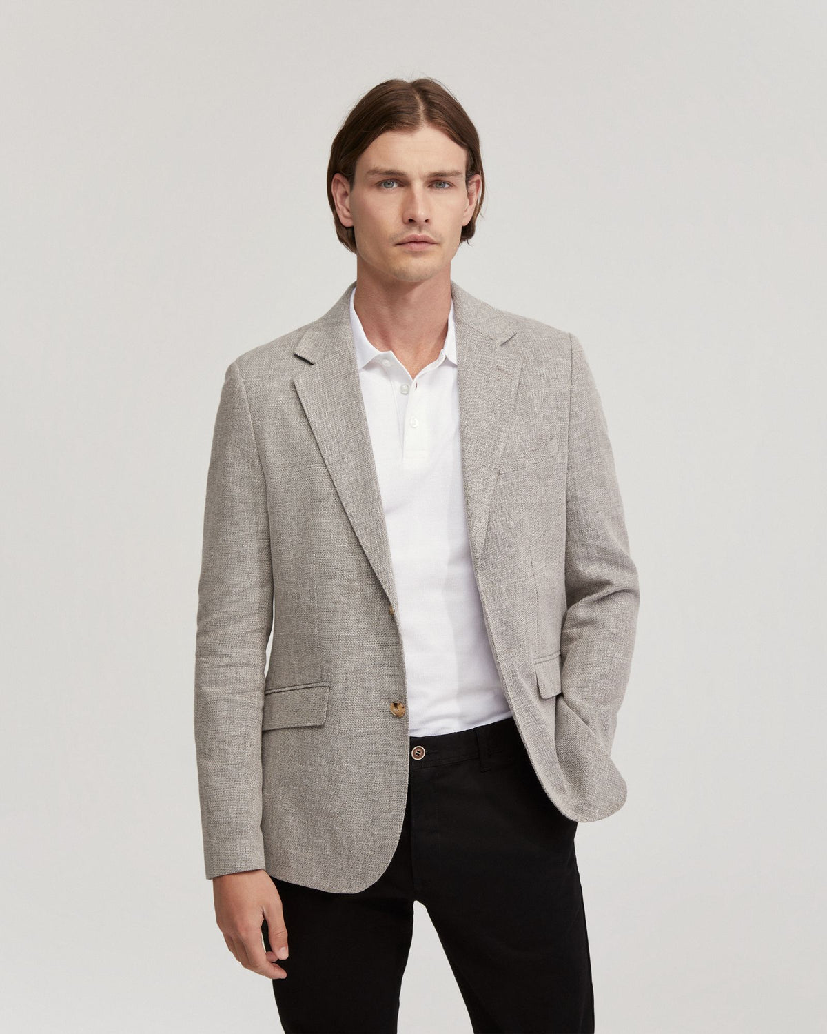 BLAKE LINEN BLEND BLAZER MENS JACKETS AND COATS