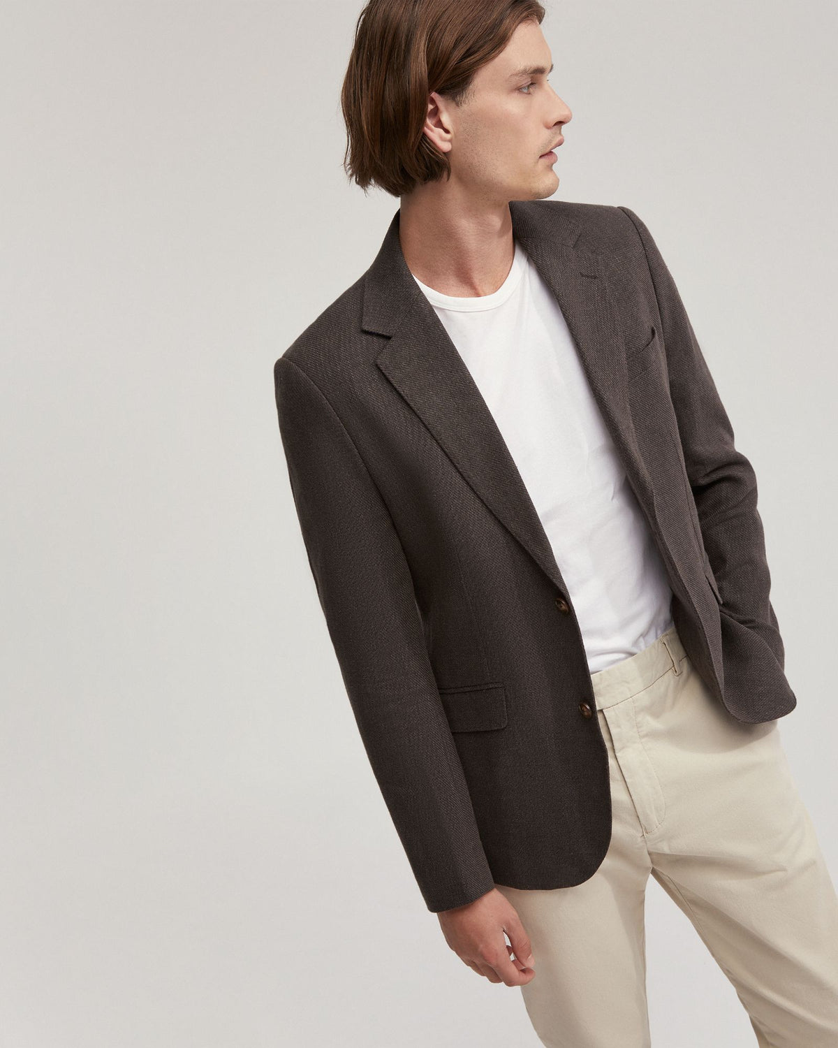 BLAKE LINEN BLEND BLAZER MENS JACKETS AND COATS